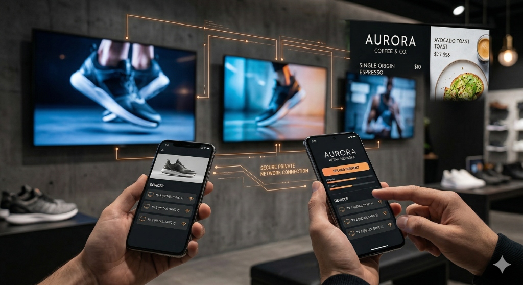 Digital Signage - Kontrol dari HP Android